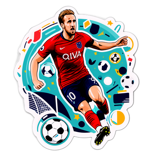 Aufkleber von Harry Kane in Aktion