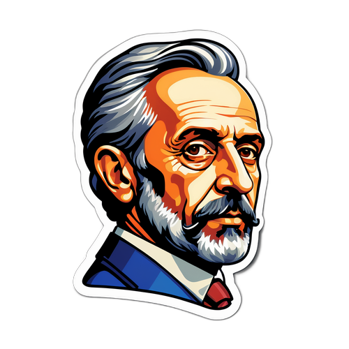 Стильный портрет Франческо Пио Эспозито в духе современного искусства