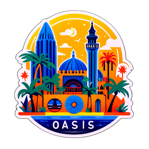 Oasis Cardiff Illustration