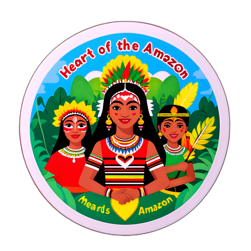 Retrato de Manaus com elementos culturais