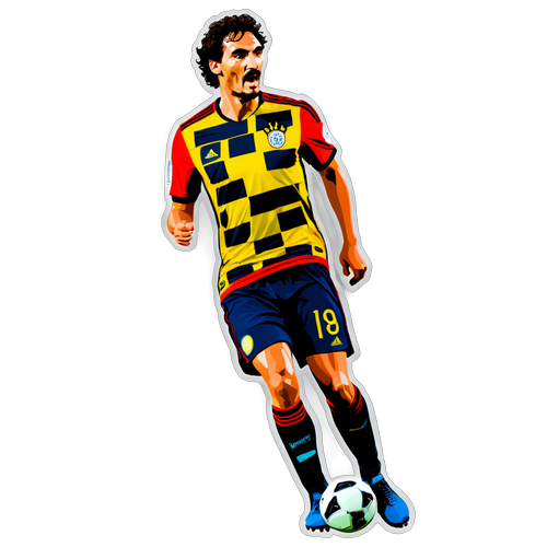 Schockierender Mats Hummels! Entdecke seinen einzigartigen Sticker in Aktion!