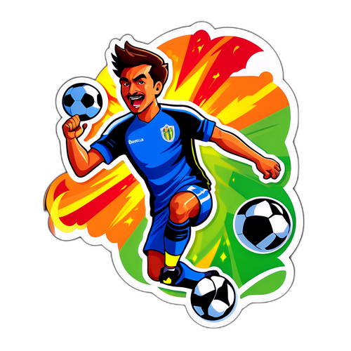 Stiker Aksi Dramatis Deportivo Riestra