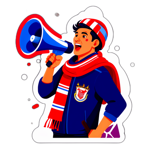 Hincha del Deportivo Morón en día de partido