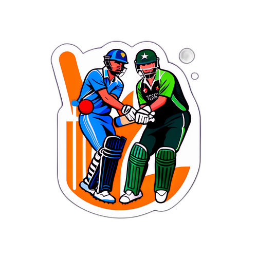 Autocollant de match de cricket