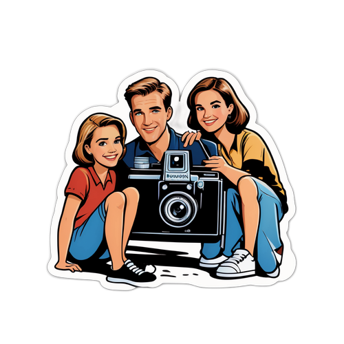 Vintage Cartoon Sticker ng Dawson's Creek