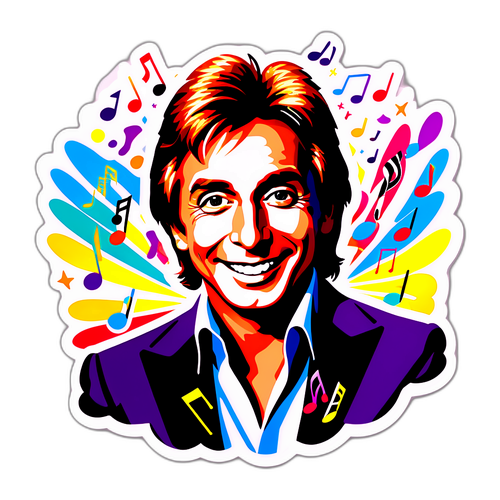 Barry Manilow Playful Sticker