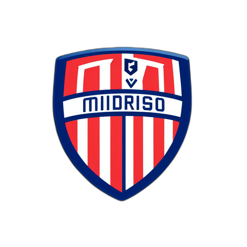 Thiết kế nhãn dán với logo Atletico Madrid