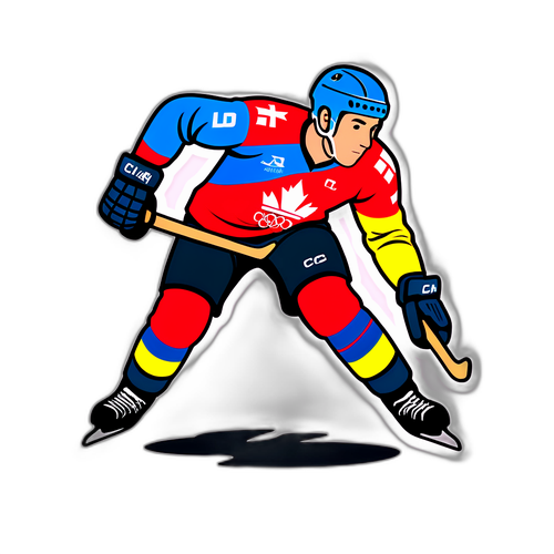 Sticker cu Guillaume Cizeron pe patine