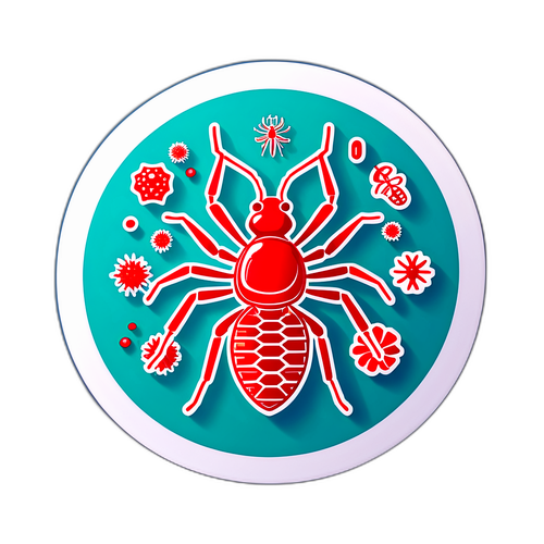 Медицинская наклейка с символами чикунгуня