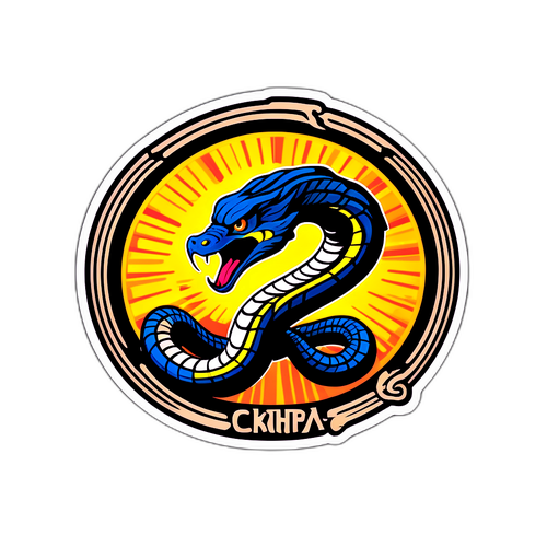 Sticker de Cobra Kai con frases motivacionales