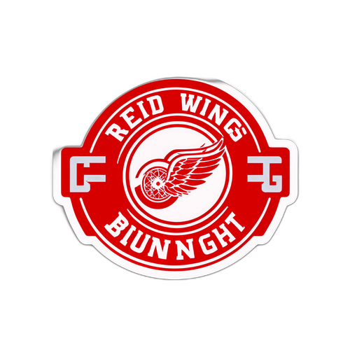 Red Wings vs Bruins Game Night Sticker