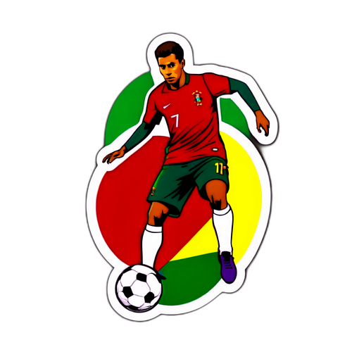 Sticker ya Vitinha akicheza soka