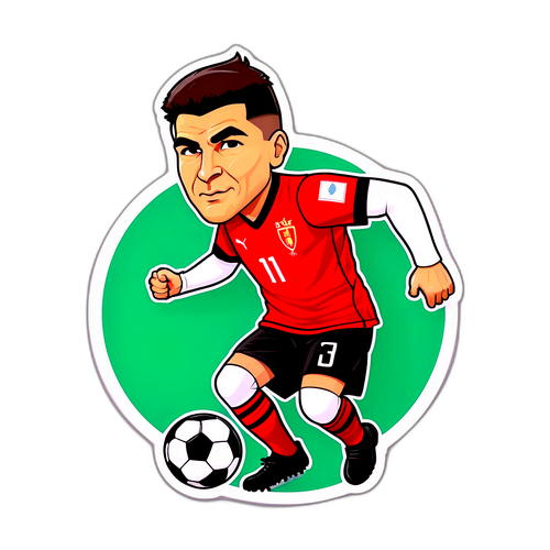 Autocolant dedicat lui Ianis Hagi