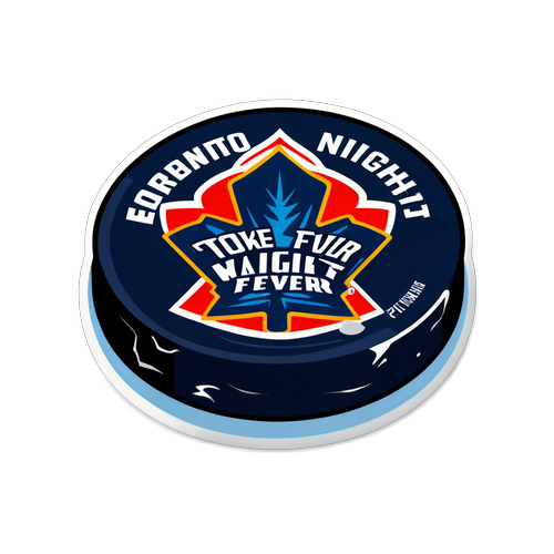 Hockey Night Fever Puck Sticker