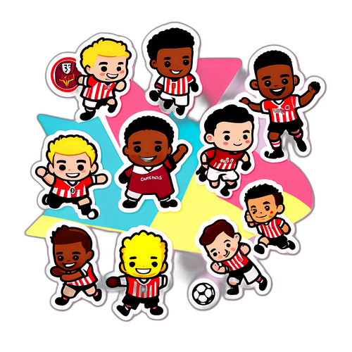 สติ๊กเกอร์ที่ออกแบบสำหรับเบรนท์ฟอร์ดและแอสตันวิลล่า