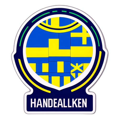 Handelsbankens logotyp med stiliserade svenska flaggor