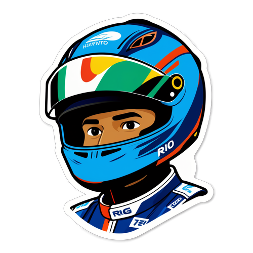 Stiker Menghormati Prestasi Rio Haryanto di Motorsport