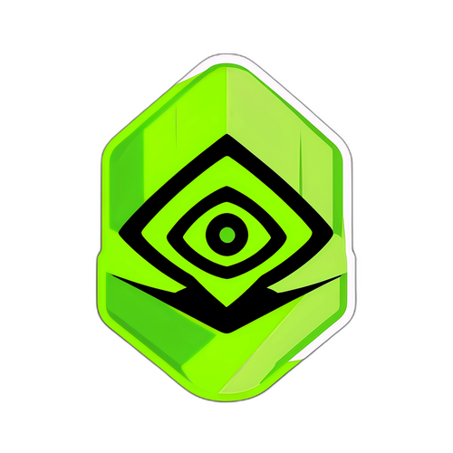 סטיקר לוגו NVIDIA מעוצב מינימליסטי