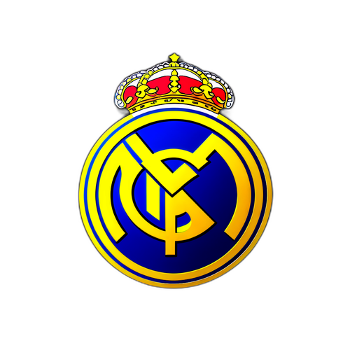 עיצוב מינימליסטי של סמל ריאל מדריד
