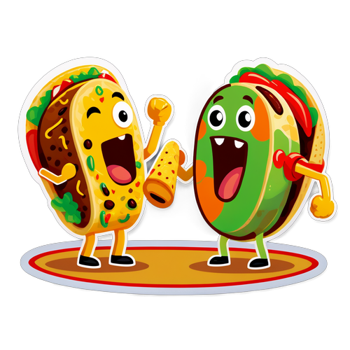 Epic Showdown: Taco vs. Burrito! The Hilarious Wrestling Match You Didn't Know You Needed!