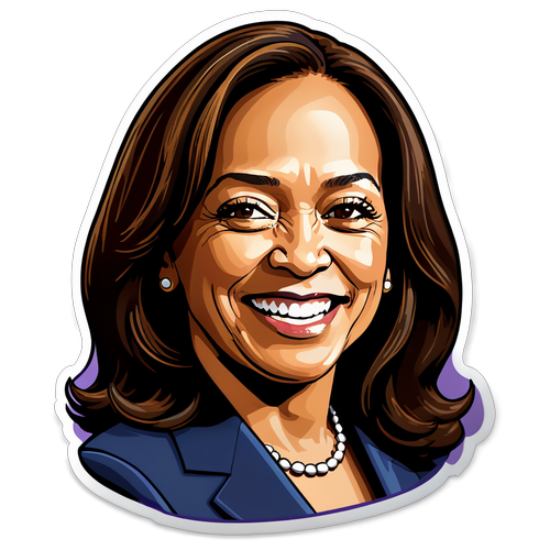 Chiếc Sticker Mạnh Mẽ Về Kamala Harris: Biểu Tượng Quyền Phụ Nữ Đầy Năng Lượng!