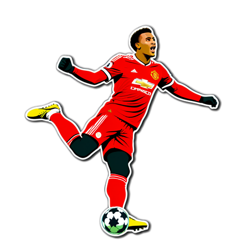 Manchester United Acrobatic Goal Celebration Sticker