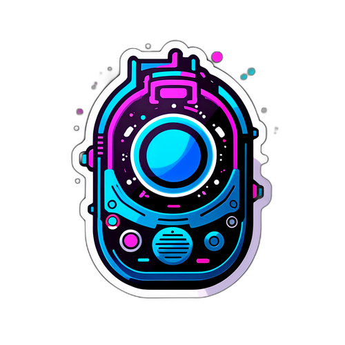 未來科技風格貼紙