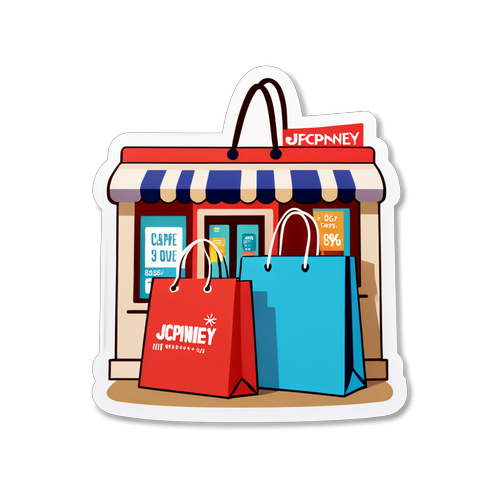 Animated JCPenney Storefront Sticker