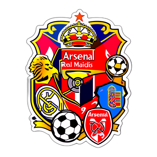 Stiker Arsenal dan Real Madrid