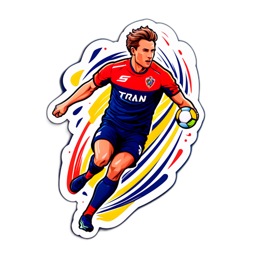 Stiker Florian Wirtz dalam Pose Aksi