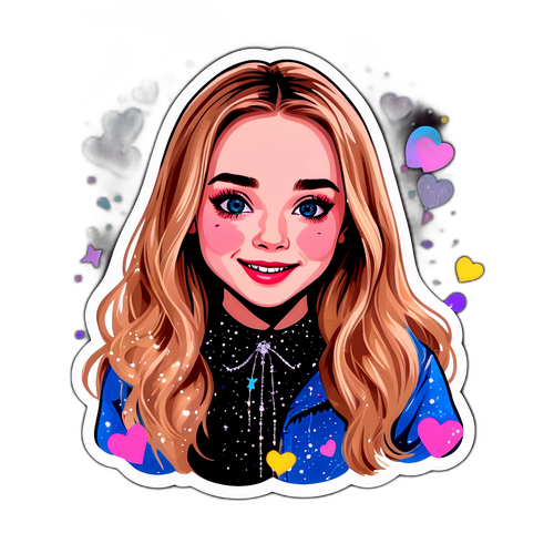 Adesivo Divertente di Sabrina Carpenter