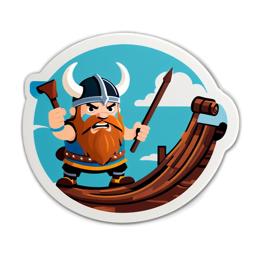 Upplev Utmaningen: Tough Viking Sticker - Övervinn Ditt Inre Vinnare!