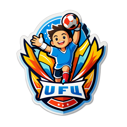 UFL Sticker z Motywem Radości i Zdrowej Rywalizacji