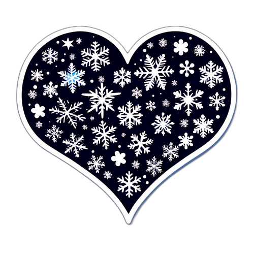 Un cuore di fiocchi di neve