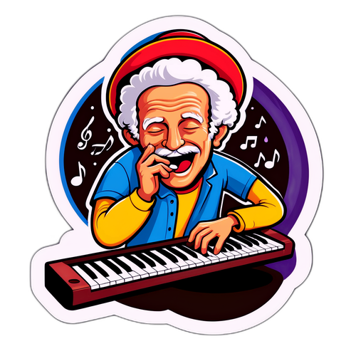 Sticker hài hước về nhạc sĩ