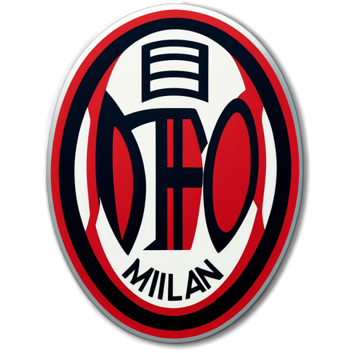 Autocolant AC Milan