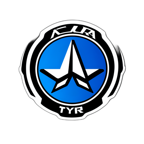 Acura Emblem Racing Scene Sticker