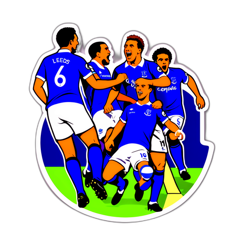 Match mellan Everton och Leeds