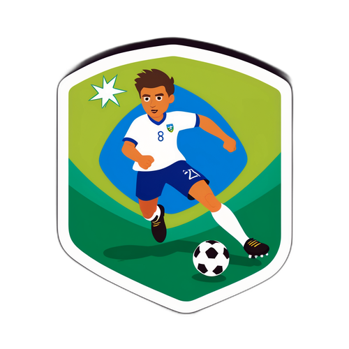 Nhãn dán trận đấu bóng đá giữa Slovenia và đối thủ