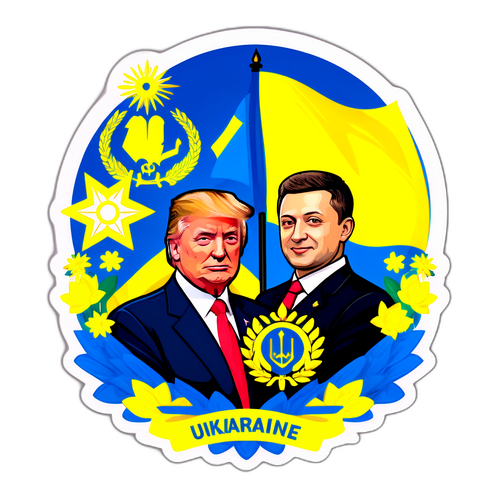 Наклейка, посвященная Дню независимости Украины