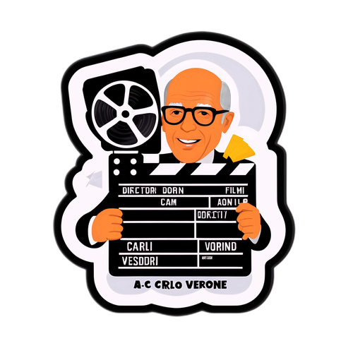Adesivo di Carlo Verdone come regista