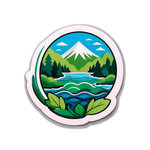 Doğa Unsurlarını Sembolize Eden Sticker