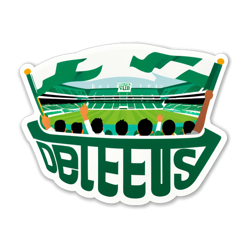 Fodboldstadion med Real Betis fans
