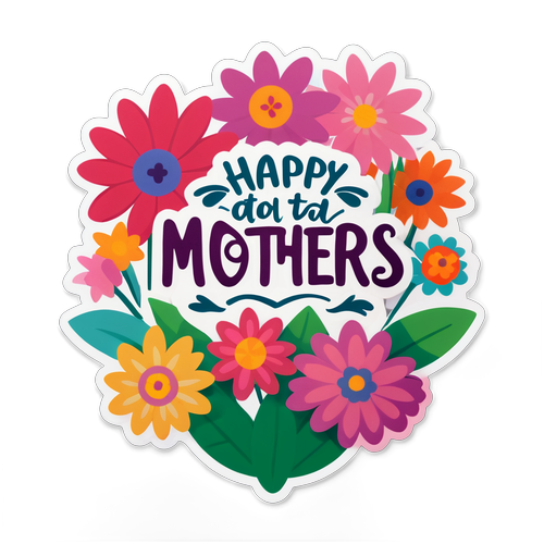 Un sticker que celebra el Día de las Madres