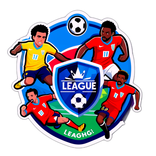 Autocollant coloré et festif pour la Coupe du Monde de la Kings League