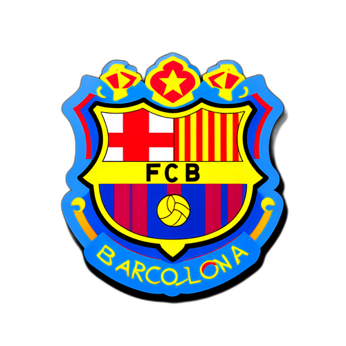 Σήμα της Μπαρτσελόνα με μήνυμα ελπίδας