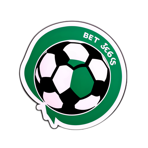 Fodbold og Bet 365 Logo Sticker