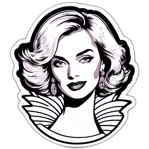 Glamouröse Pop-Art Portrait von Evelyn Burdecki