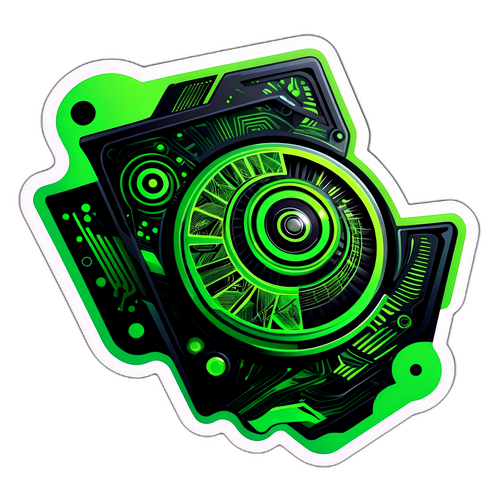 Nvidia-rapport: Kraftfull grafikkort med abstrakta mönster