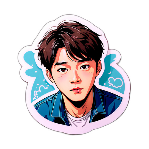 감정적으로 표현된 그림 스티커 테마 - 임현태